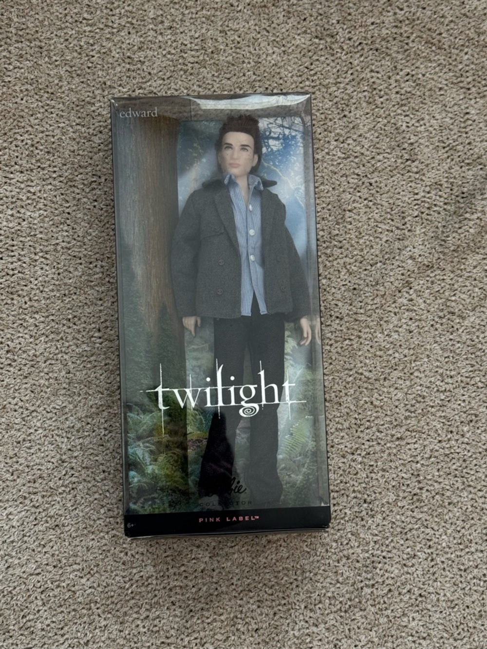 Twilight Edward Collectible Doll - Gray Jacket, Black Pants
